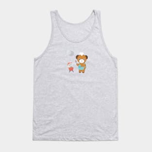 Barbecue Bear Chef Tank Top